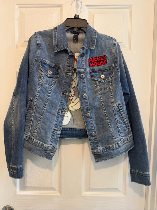 torrid Jackets & Blazers - Torrid Mickey Mouse Women's Blue Denim Jacket Size 00